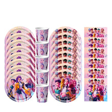 Lade das Bild in den Galerie-Viewer, Kindergeburtstag im K-Pop Demon Hunters Look – mit Banner, Bechern und weiterer Deko