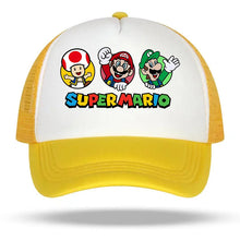 Lade das Bild in den Galerie-Viewer, Farbenfrohe Super Mario Baseball Caps Mützen für Kinder oder Erwachsene