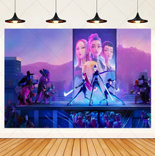 Lade das Bild in den Galerie-Viewer, HUNTR/X K-Pop Demon Hunters Wandposter in großem Format – ideal für Feier, Party oder Geburtstag