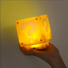 Lade das Bild in den Galerie-Viewer, Super Mario Stern oder Fragezeichen Lampe Nachtlicht Deko