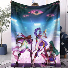 Lade das Bild in den Galerie-Viewer, Kuschelige Flanelldecken im Hunterix K-Pop Demon Hunters Stil – Auswahl aus 31 Motiven