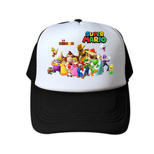 Lade das Bild in den Galerie-Viewer, Farbenfrohe Super Mario Baseball Caps Mützen für Kinder oder Erwachsene