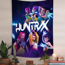 Lade das Bild in den Galerie-Viewer, Dekoratives Hintergrund- und Wandposter im K-Pop Demon Hunters Design – ideal für Geburtstage, Events und Partys