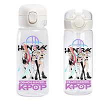 Lade das Bild in den Galerie-Viewer, Praktische Hunterx K-Pop Demon Hunters Wasserflasche für Sport & Alltag – erhältlich in 400 und 600 ml
