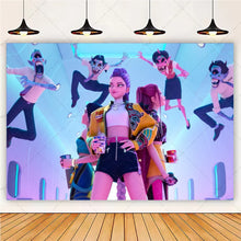 Lade das Bild in den Galerie-Viewer, HUNTR/X K-Pop Demon Hunters Wandposter in großem Format – ideal für Feier, Party oder Geburtstag