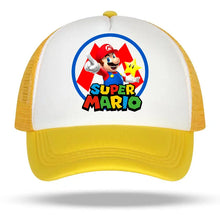 Lade das Bild in den Galerie-Viewer, Farbenfrohe Super Mario Baseball Caps Mützen für Kinder oder Erwachsene