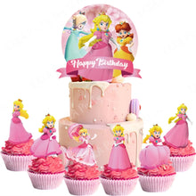 Lade das Bild in den Galerie-Viewer, 25teiliges Super Mario Kuchen Topper Deko Set für Geburtstag Feier etc.