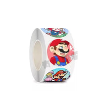 Lade das Bild in den Galerie-Viewer, 500 Stk. Super Mario Sticker Aufkleber auf Rolle