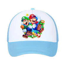 Lade das Bild in den Galerie-Viewer, Farbenfrohe Super Mario Baseball Caps Mützen für Kinder oder Erwachsene