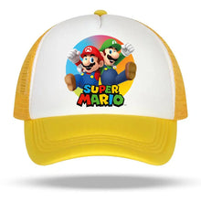 Lade das Bild in den Galerie-Viewer, Farbenfrohe Super Mario Baseball Caps Mützen für Kinder oder Erwachsene