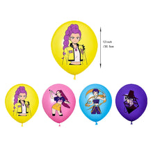 Lade das Bild in den Galerie-Viewer, Deko-Set im K-Pop Girl Demon Hunters Stil – inklusive Ballons, Jahreszahl, Kuchen-Deko und Banner