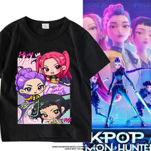 Lade das Bild in den Galerie-Viewer, Stylische K-Pop Demon Hunters T-Shirts für Kinder