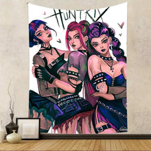 Lade das Bild in den Galerie-Viewer, Dekoratives Hintergrund- und Wandposter im K-Pop Demon Hunters Design – ideal für Geburtstage, Events und Partys