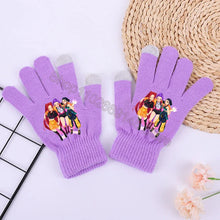 Lade das Bild in den Galerie-Viewer, Lila K-Pop Demon Hunters Winterhandschuhe für warme Hände an kalten Tagen
