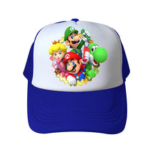 Lade das Bild in den Galerie-Viewer, Farbenfrohe Super Mario Baseball Caps Mützen für Kinder oder Erwachsene