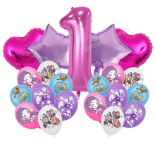 Lade das Bild in den Galerie-Viewer, K-Pop Demon Hunters Ballon-Set (21 Stück) mit Jahreszahl – perfekt für Geburtstagsfeiern und Partys