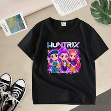 Lade das Bild in den Galerie-Viewer, Stylische K-Pop Demon Hunters T-Shirts für Kinder