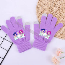 Lade das Bild in den Galerie-Viewer, Lila K-Pop Demon Hunters Winterhandschuhe für warme Hände an kalten Tagen