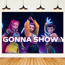 Lade das Bild in den Galerie-Viewer, HUNTR/X K-Pop Demon Hunters Wandposter in großem Format – ideal für Feier, Party oder Geburtstag