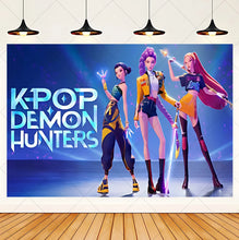 Lade das Bild in den Galerie-Viewer, HUNTR/X K-Pop Demon Hunters Wandposter in großem Format – ideal für Feier, Party oder Geburtstag