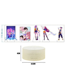 Lade das Bild in den Galerie-Viewer, Stimmungsvolle K-Pop Demon Hunters Nachtlichter – mit Motiven von Zoe, Rumi, Mira und den Saja Boys