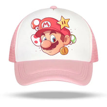Lade das Bild in den Galerie-Viewer, Farbenfrohe Super Mario Baseball Caps Mützen für Kinder oder Erwachsene