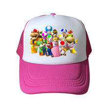 Lade das Bild in den Galerie-Viewer, Farbenfrohe Super Mario Baseball Caps Mützen für Kinder oder Erwachsene