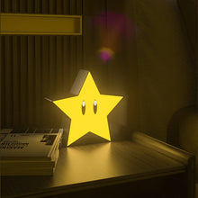 Lade das Bild in den Galerie-Viewer, Super Mario Stern oder Fragezeichen Lampe Nachtlicht Deko