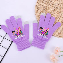 Lade das Bild in den Galerie-Viewer, Lila K-Pop Demon Hunters Winterhandschuhe für warme Hände an kalten Tagen
