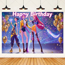 Lade das Bild in den Galerie-Viewer, HUNTR/X K-Pop Demon Hunters Wandposter in großem Format – ideal für Feier, Party oder Geburtstag