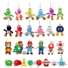 Lade das Bild in den Galerie-Viewer, Super Mario Plüsch Schlüsselanhänger - viele Motive