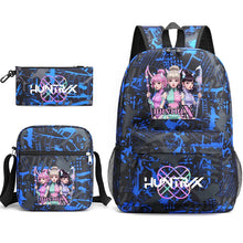 Lade das Bild in den Galerie-Viewer, Rucksack-Set im Hunterix K-Pop Demon Hunters Design mit Federtasche und passender Zusatztasche