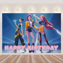 Lade das Bild in den Galerie-Viewer, HUNTR/X K-Pop Demon Hunters Wandposter in großem Format – ideal für Feier, Party oder Geburtstag