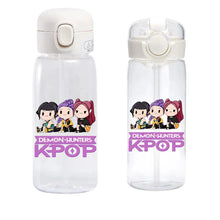 Lade das Bild in den Galerie-Viewer, Praktische Hunterx K-Pop Demon Hunters Wasserflasche für Sport & Alltag – erhältlich in 400 und 600 ml