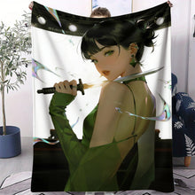 Lade das Bild in den Galerie-Viewer, Kuschelige Flanelldecken im Hunterix K-Pop Demon Hunters Stil – Auswahl aus 31 Motiven