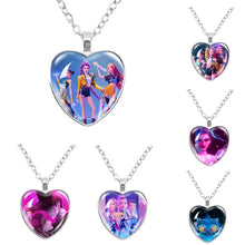Lade das Bild in den Galerie-Viewer, Herzförmige K-Pop Demon Hunters Halskette mit süßem Motiv