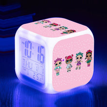 Lade das Bild in den Galerie-Viewer, Digitaler LOL Surprise Wecker mit wechselnden Farben kaufen - Pk.toys