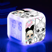 Lade das Bild in den Galerie-Viewer, Digitaler LOL Surprise Wecker mit wechselnden Farben kaufen - Pk.toys