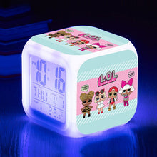 Lade das Bild in den Galerie-Viewer, Digitaler LOL Surprise Wecker mit wechselnden Farben kaufen - Pk.toys