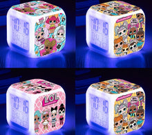Lade das Bild in den Galerie-Viewer, Digitaler LOL Surprise Wecker mit wechselnden Farben kaufen - Pk.toys
