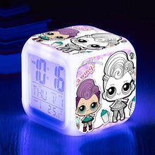 Lade das Bild in den Galerie-Viewer, Digitaler LOL Surprise Wecker mit wechselnden Farben kaufen - Pk.toys