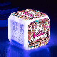Lade das Bild in den Galerie-Viewer, Digitaler LOL Surprise Wecker mit wechselnden Farben kaufen - Pk.toys