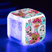 Lade das Bild in den Galerie-Viewer, Digitaler LOL Surprise Wecker mit wechselnden Farben kaufen - Pk.toys