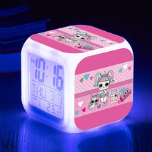 Lade das Bild in den Galerie-Viewer, Digitaler LOL Surprise Wecker mit wechselnden Farben kaufen - Pk.toys