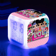 Lade das Bild in den Galerie-Viewer, Digitaler LOL Surprise Wecker mit wechselnden Farben kaufen - Pk.toys