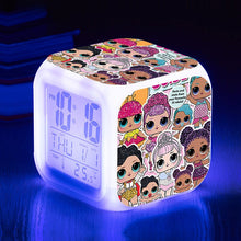 Lade das Bild in den Galerie-Viewer, Digitaler LOL Surprise Wecker mit wechselnden Farben kaufen - Pk.toys
