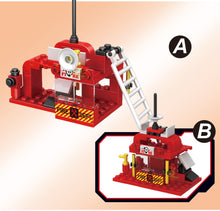 Lade das Bild in den Galerie-Viewer, 6in1 Feuerwehr Lösch Truck Klemm Baustein Spielzeug Set 387 Teile kaufen - Pk.toys