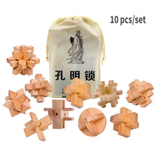 Lade das Bild in den Galerie-Viewer, 3D IQ Holzpuzzle Knobelspiel Lern Puzzle kaufen - Pk.toys