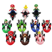 Lade das Bild in den Galerie-Viewer, 10er Set Super Mario Spiel Autos mit Pullback Funktion kaufen - Pk.toys