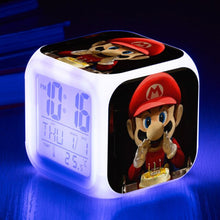 Lade das Bild in den Galerie-Viewer, Super Mario Digital Wecker mit LED und Farbwechsel kaufen - Pk.toys